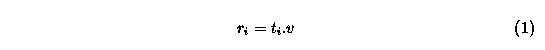 Equation (1)