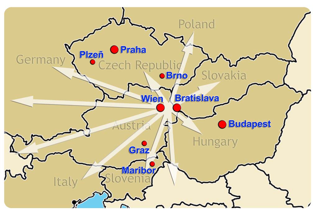 [image map of participating groups]